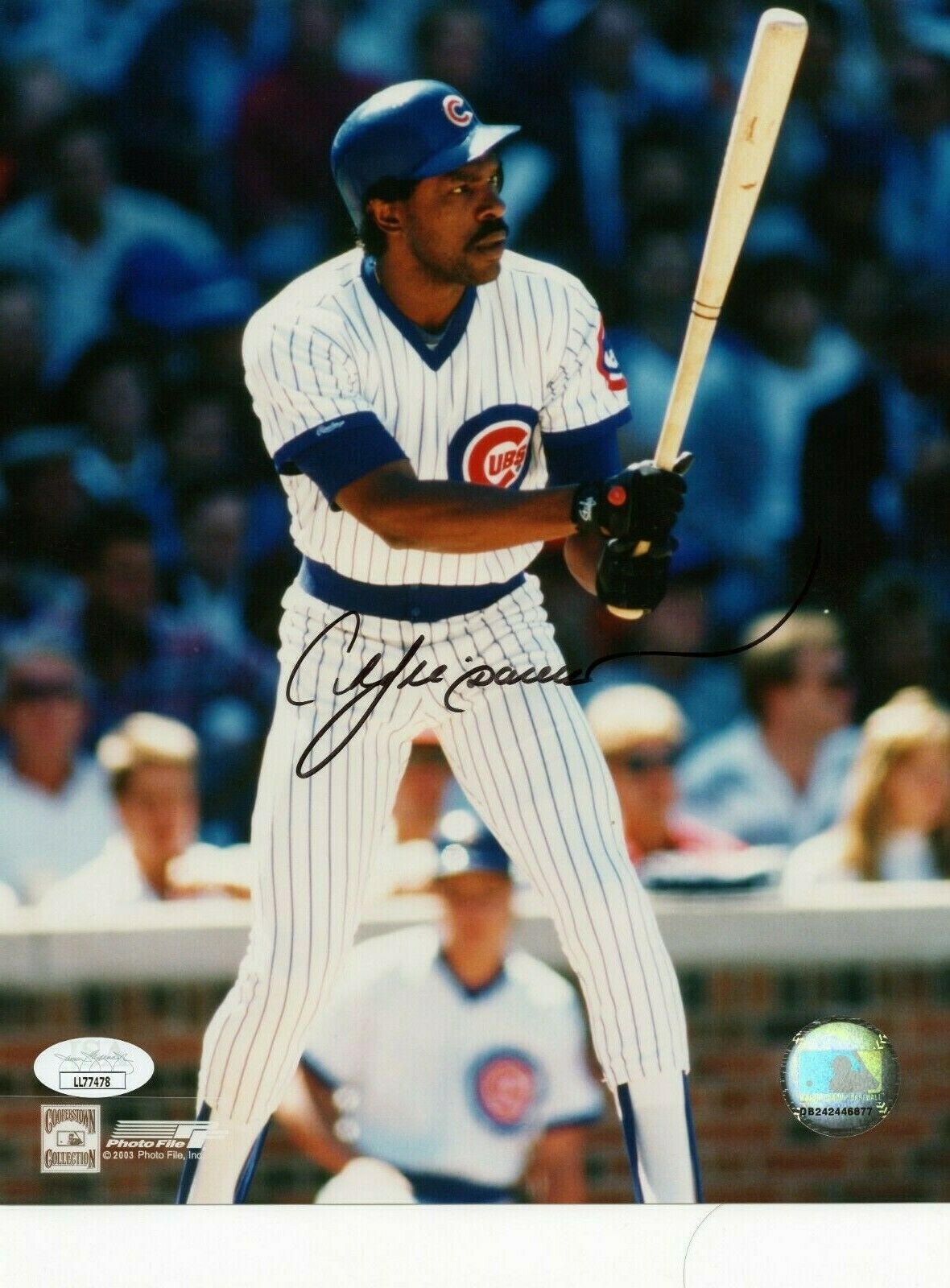 ANDRE DAWSON AUTOGRAPH 8X10 PHOTO JSA COA CHICAGO CUBS