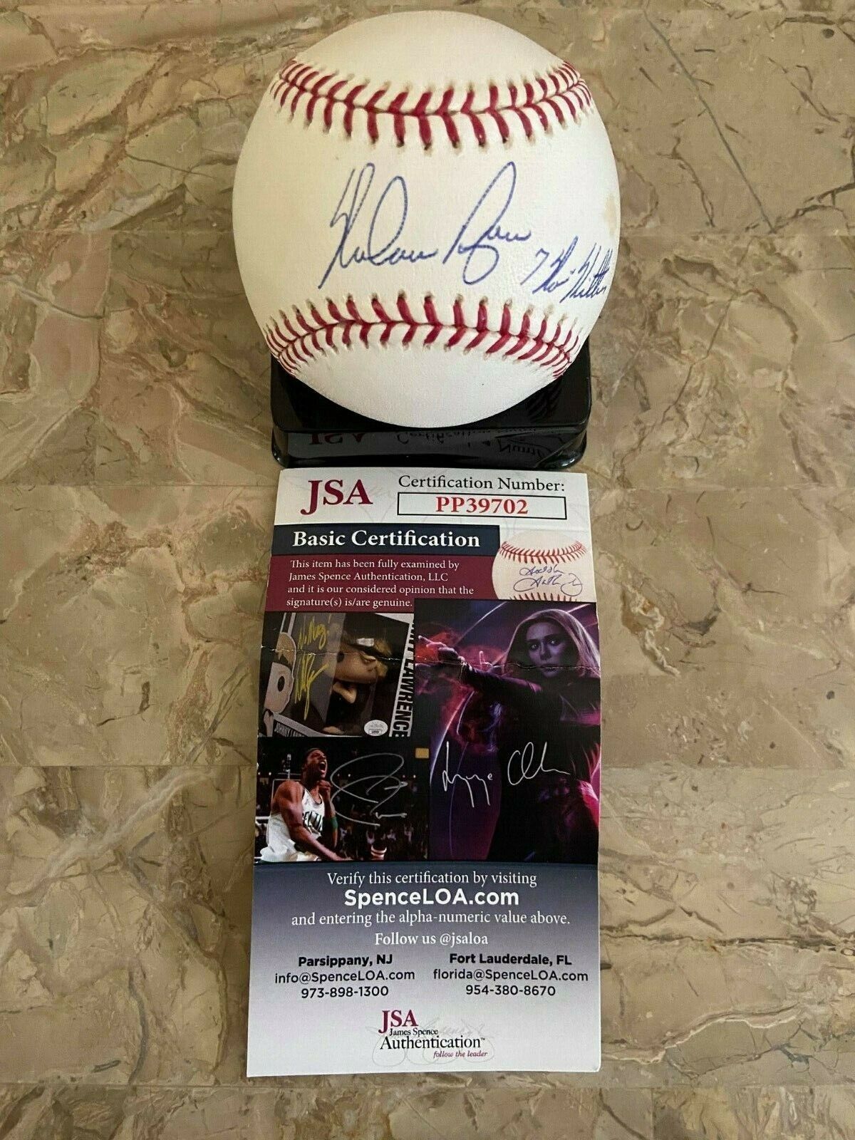 NOLAN RYAN SIGNED OFFICAL RAWLINGS MAJOR LEAGUE BASEBALL AUTOGRAPHED JSA COA INSCRIBED '7 NO HITTERS'