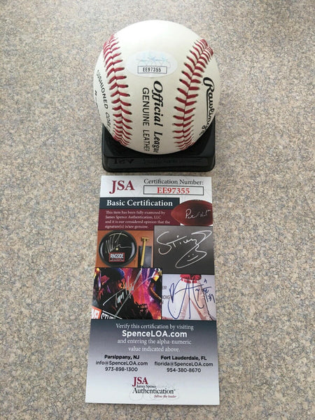 STEVE CARLTON SINGLE SIGNED #32 BASEBALL AUTO AUTOGRAPH JSA COA HOF PHILADELPHIA PHILLIES